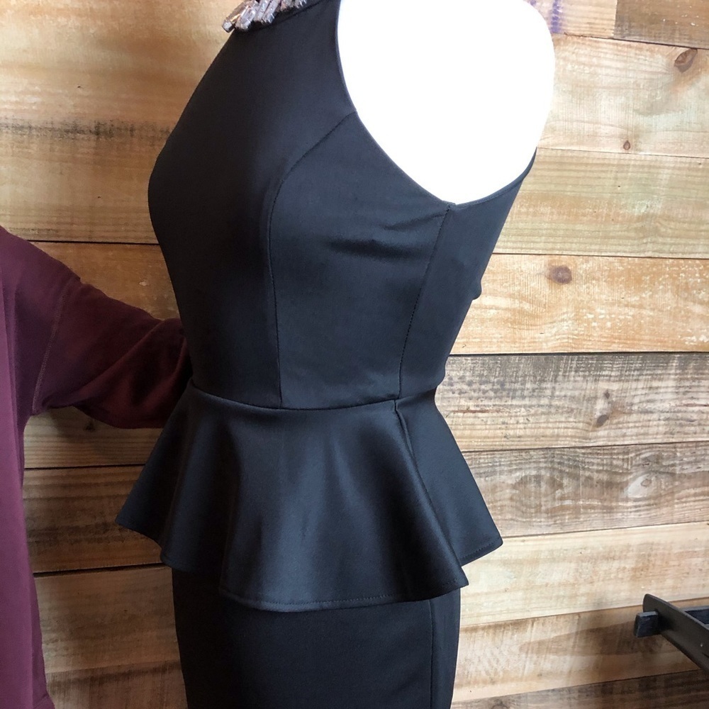 Bisou Bisou Rhinestone Halter cocktail dress,EUC - Picture 9 of 11